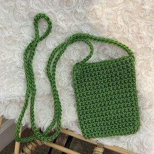 Y2K Soft Girl Cottagecore Hand-Woven Mini Money Holder Crossbody Bag O/S